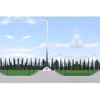 High Precision Stainless Steel Flag Pole With 360 Degree Downwind Ball Crown for sale