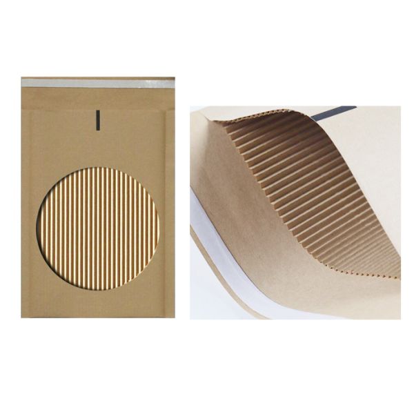 Self Seal Compostable Padded Mailers Corrugated Paper 6 × 10 Padded Envelopes