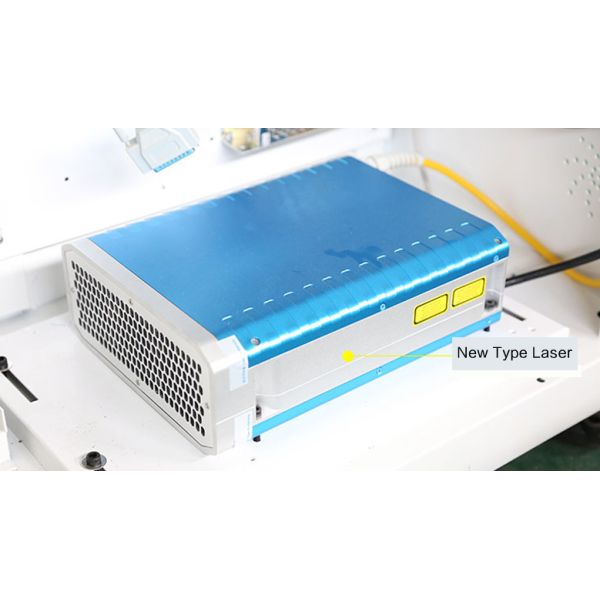 desktop stainless steel 30W color fiber laser marking machine table top
