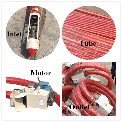 rotating helical screw blade corn wheat and bean Tubular conveyors