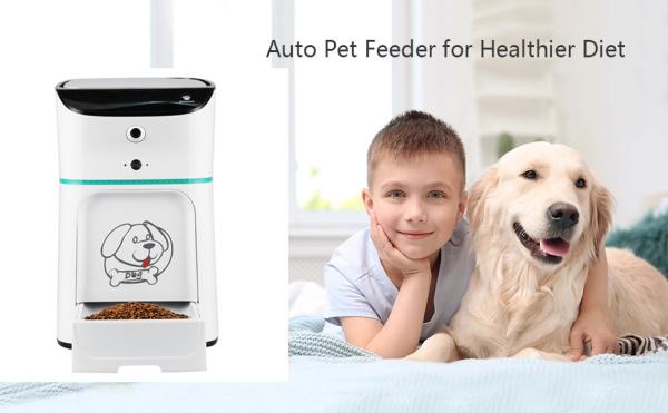 Quality Remote Control 2MP camera 550mL Automatic Animal Feeder for sale