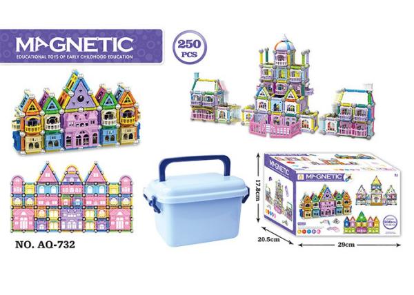 Quality 168 Pcs Magetic Plastic Building Blocks Educational Toys / Construction Building Sets Toys for sale