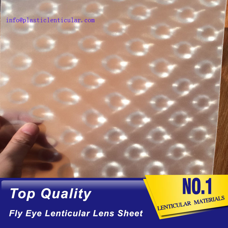 PLASTIC LENTICULAR clear fly-eye plastic sheet fly eye lens film material with 360 3d effect