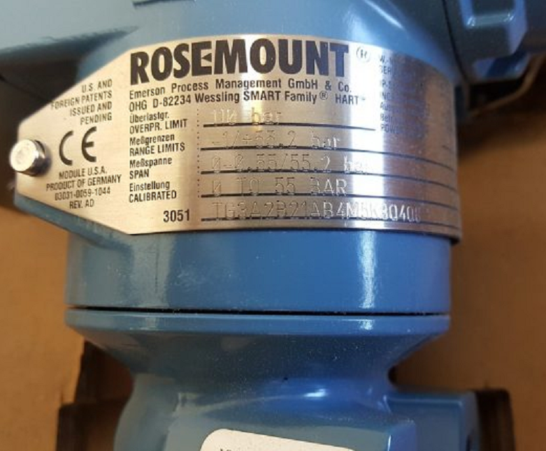 HART Rosemount 3051t Pressure Transmitter 600 Bar Digital Signal