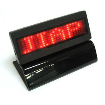 Quality Red Scrolling led name badge, Mini Led message badge for sale