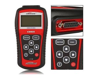 KONNWEI Kw808 Eobd Obdii Car Auto Vehicle Engine Fault Diagnostic Built - In Obd2 DTC Lookup Library