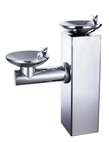 Quality Double Basin Outside Drinking Fountain Round For Hot And Cold Water for sale