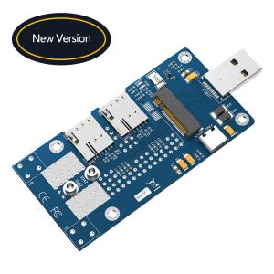 China USB 3.0 &amp; Type-C Auxiliary Power To NGFF M.2 B-Key Wireless Adapter Card With 2 NANO SIM Slot For 5G 4G LTE WWAN Modem Module. wholesale