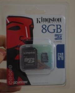 Kingston Memory SD Card 8GB