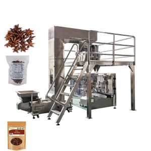China 8 Station Premade Pouch Packing Machine With Linear Scale Weigher wholesale