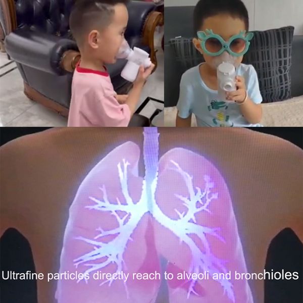 Portable Mesh Home Nebuliser Kit Vibrating Medical 3.2μm Asthma Kids Adult