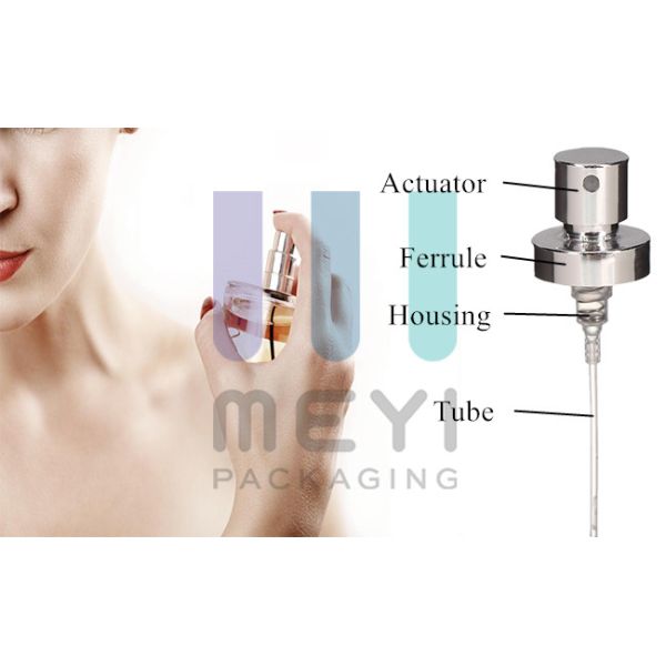 Multi - Color Aluminum Perfume Crimp Pump FEA 15mm With Customized Logo
