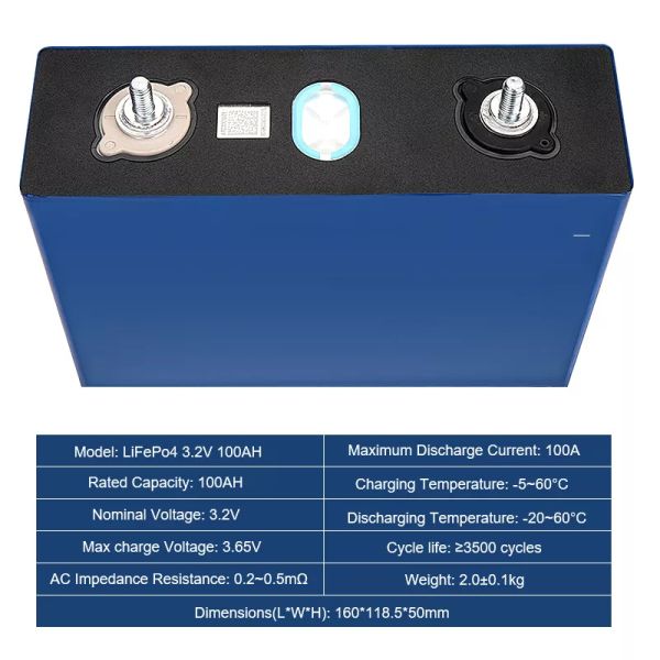 LiFePO4 Lithium Iron Phosphate Battery OEM ODM 3.2V 302AH Solar Energy Storage 280AH