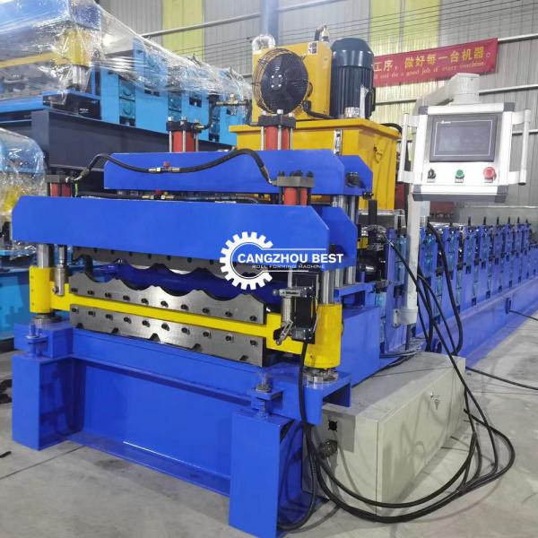 Quality 1000mm Double Layer Forming Machine Roofing Sheet R Panel for sale