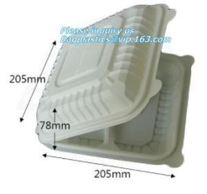 China Fully Renewable Unbleached Wheatstraw and Sugarcane Fibers Takeout Containers,Biodegradable lamination oil cut resistant wholesale