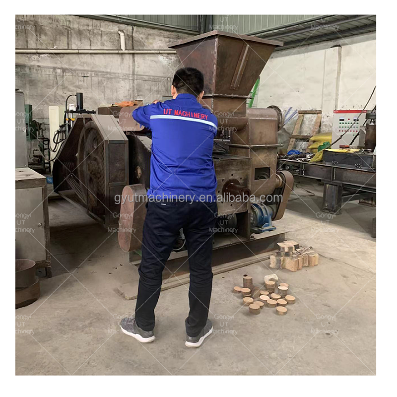 Full Automatic Sawdust Biomass Briquette Machine with Ram-Type Crank-Link Mechanism