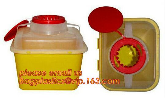 Medical syringe round sharp container ,safety box for needles,sharp bin,