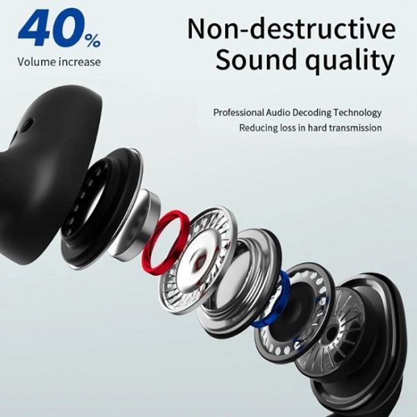 8hours In Ear TWS Bluetooth Earbuds 400mAh Portable Wireless Earbuds With Charging Box