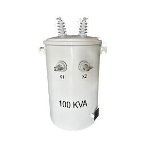 100 Kva Pole Mounted Transformer Single Phase Power Pole Transformer Oil Type 13.8kv To 277v Ansi Ieee Standard