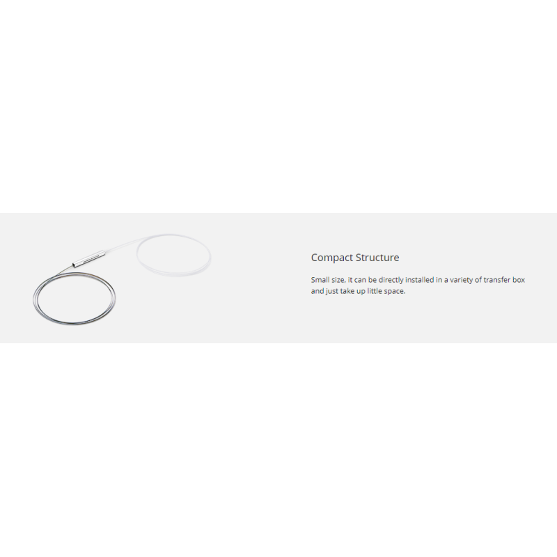 Singlemode 1x4 Fiber Splitter , FTTH Plc Optical Splitter no connector