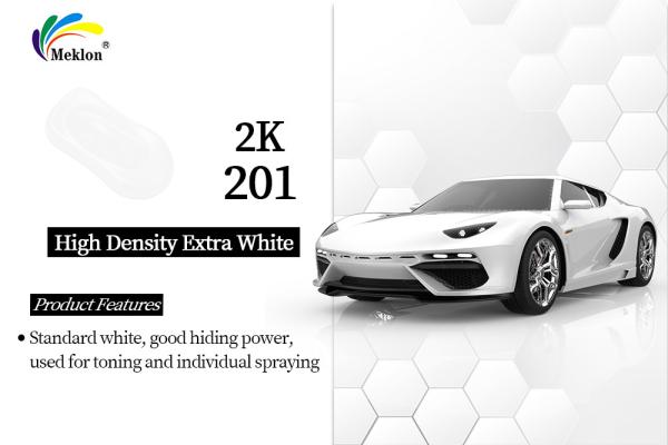 Quality High Glossy 2K High density Extra White Top Acrylic Colorful Car Refinish Automotive Paint for sale