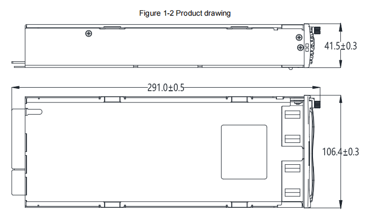MR483000HG2B-GS High-Efficiency 3000W Rectifier Module, 85–290VAC Input, 42–58VDC Output, Forced Air Cooling, CE/UL Certified