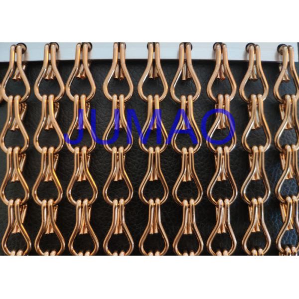 China Magic Strong Aluminium Chain Screen , Ceiling Drape Coloured Aluminium Chain wholesale