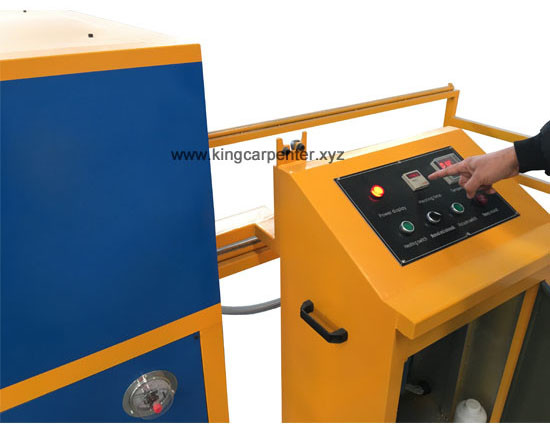 Vacuum press machine for PVC film door
