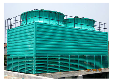 Excellent FRP Square / Round Counterflow Cooling Tower GRP Square Crossflow Cooling Tower