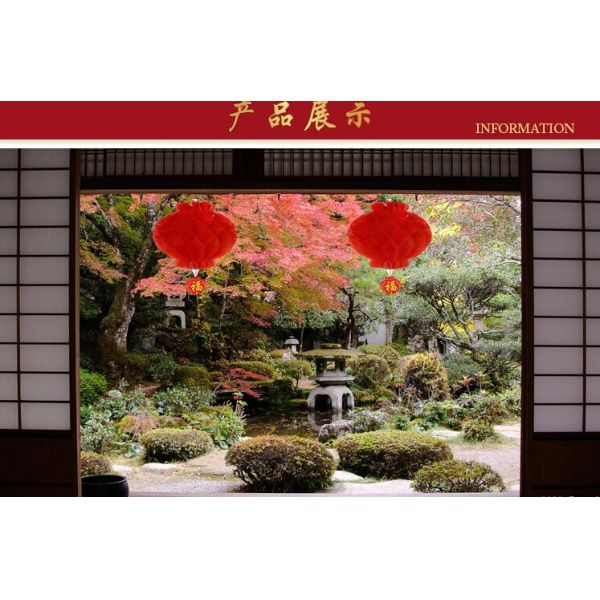 Solar lantern Different printing according to your request Battery paper lanterns paper lantern