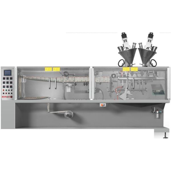 SUS304 Horizontal Pouch Sealing Packing Machine HFFS , 7.5kw Automatic Pouch Filling Packaging Machine HFFS