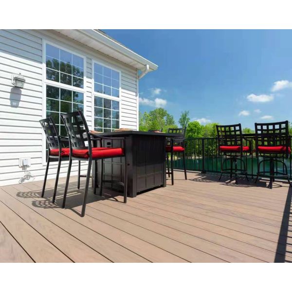 2M Good Malleability Solid Wpc Decking Wood Plastic Composite Board 106 X 20mm