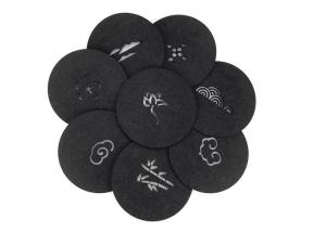 10cm Wool Felt Coaster Environmentally Friendly Degradable Materials