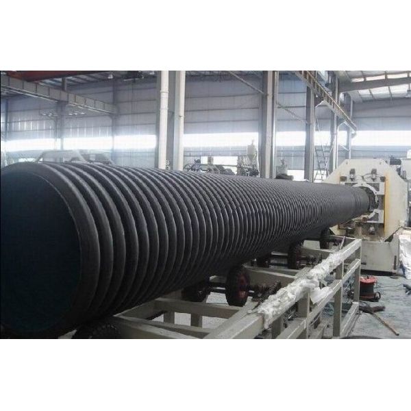 PE Screw Single Wall Corrugated Plastic Pipe Extrusion Line high speed