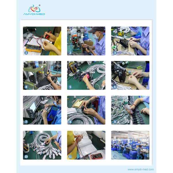 7 Pin SpO2 Pulse Oximeter Cables 1 Meter Spo2 Sensor Cable Easy Installation