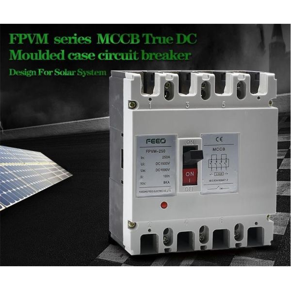 Motor Protector 4 Poles Moulded Case Circuit Breaker DC1000V 1250A