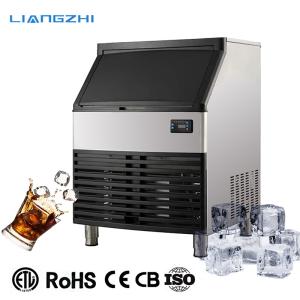 China 60KG Ice Storage Capacity Production Line Cube Ice Maker Machine for Building Material Shops wholesale