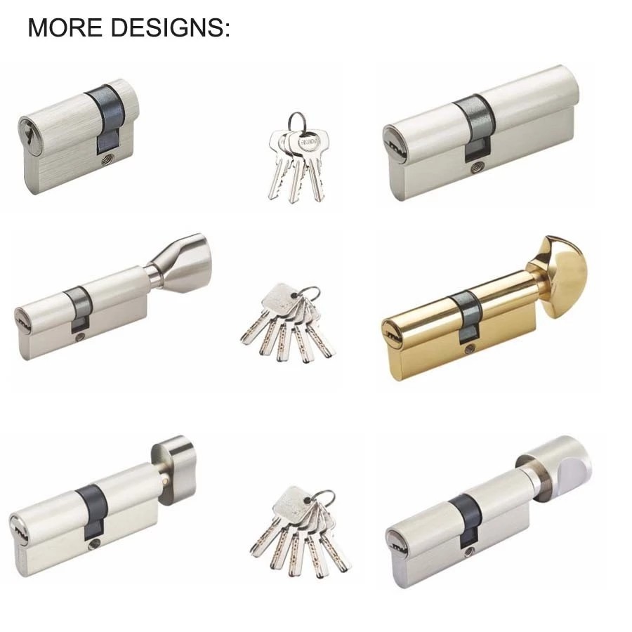 54mm Half Open Full Brass Cylinder Euro Spec Locks