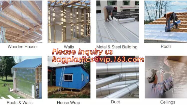 Foil crim kraft insulation,Alu foil FSK insulation, FOIL scrim kraft facing, reflective aluminium foil insulation,bonded
