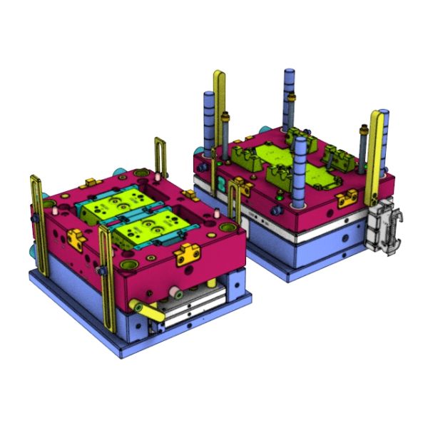 OEM / ODM ： Multi Cavity Injection Mold & Transparent On-board Universal Joint Ball Head (1*4) No.24118