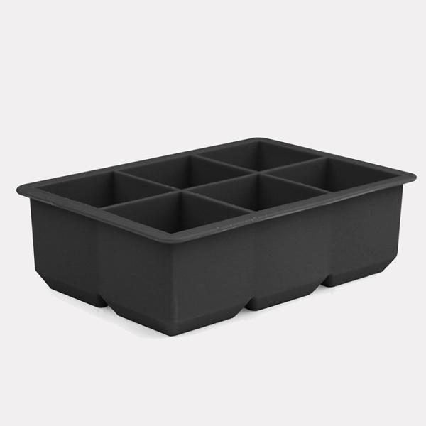 Quality 8 Cavities Silicone Ice Cube Moulds Square Whiskey Ice Cube Tray FDA ODM for sale