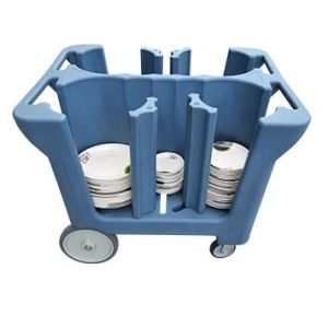 Restaurant Adjustable Dish Storage Carts Caddy Tableware Trolley