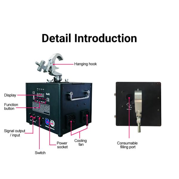 Hang Cold Spark Machine Firework Machine For Stage Effect Wedding Show