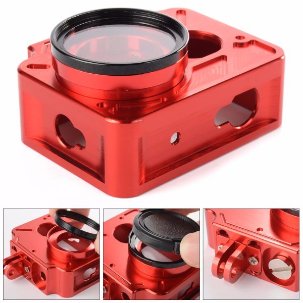 Aluminium Protective Case Shell + 37mm UV Filter For Xiaomi Xiaoyi Camera