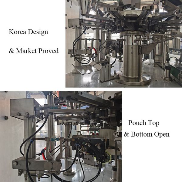 8 Station Premade Pouch Packing Machine With Linear Scale Weigher