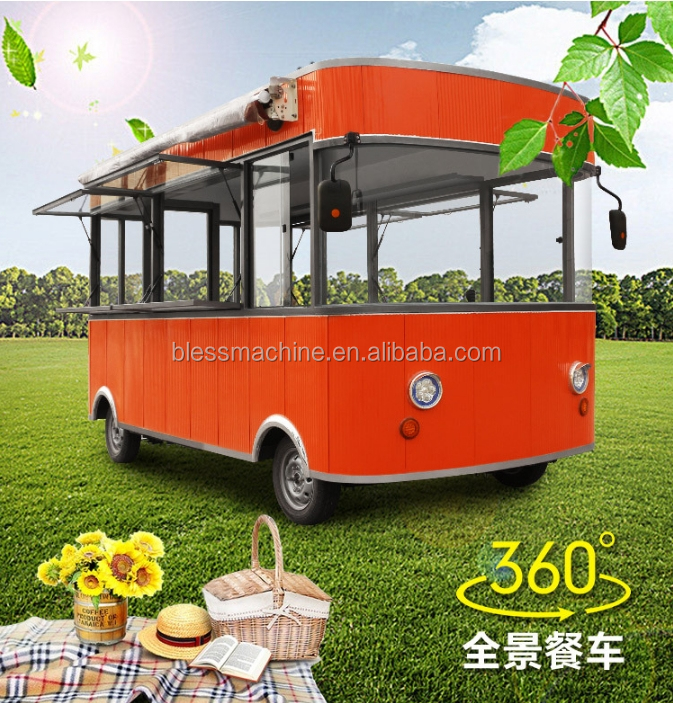 Low Investment Super Fast Food Bus Truck for Food Beverage Shops Speed 85-100kms per time