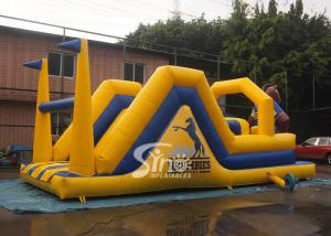 China Outdoor 12 mts Long Children Brumbies Ruby Inflatable Obstacle Course Made Of Best Pvc Tarpaulin From Sino Inflatables wholesale