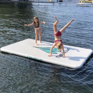 China EN7.1 White Yoga Mats 3x1m Inflatable Water Platform wholesale