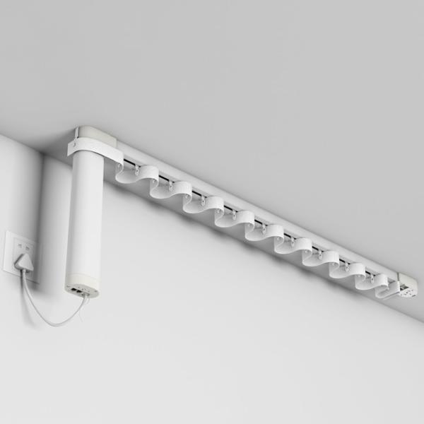 Quality Ripple Fold Wireless Remote Control Motorized Curtain Track for sale