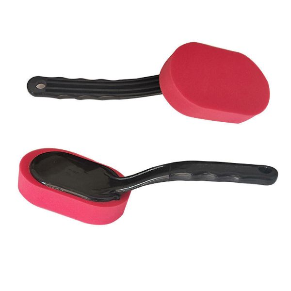 Custom Logo Car Foam Brush Microfiber Wheel Brush Applicator Polishing Sponge